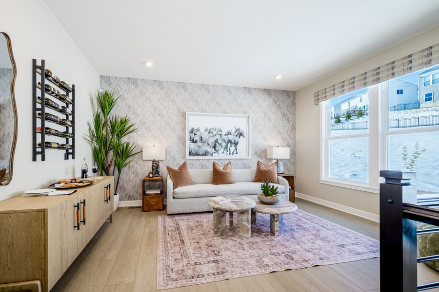 Representative furnished interior of a home built from the Wyatt by Fischer Homes in Twin Lakes, Hoschton (Image 15).