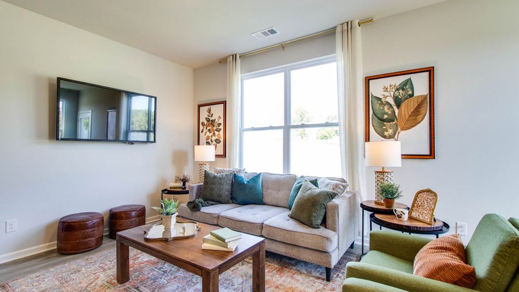 Furnished interior view inside a new home in River Landing Townhomes, Murfreesboro (Image 14).