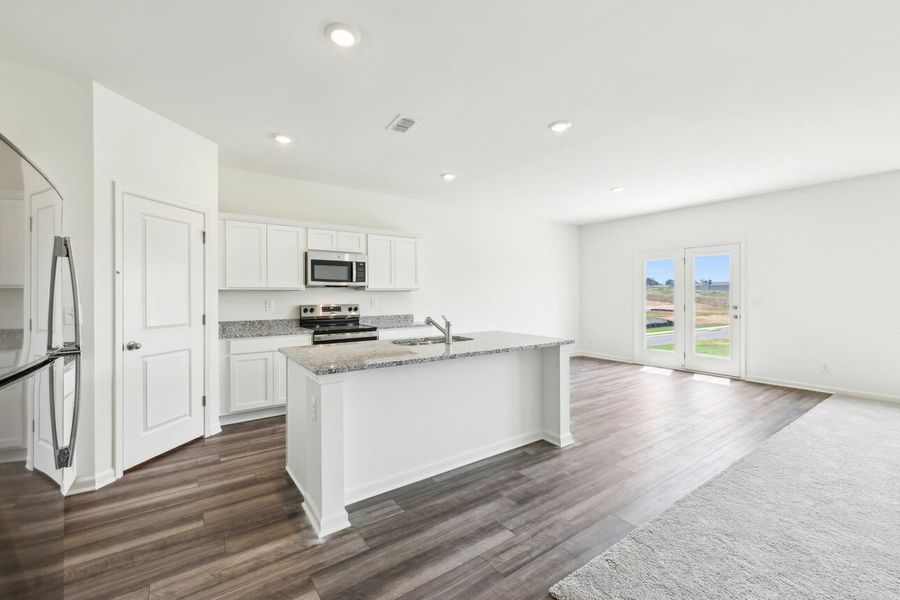 Representative furnished interior of a home built from the Galileo by Starlight Homes in Harrington Trails at The Canopies, New Caney (Image 25).