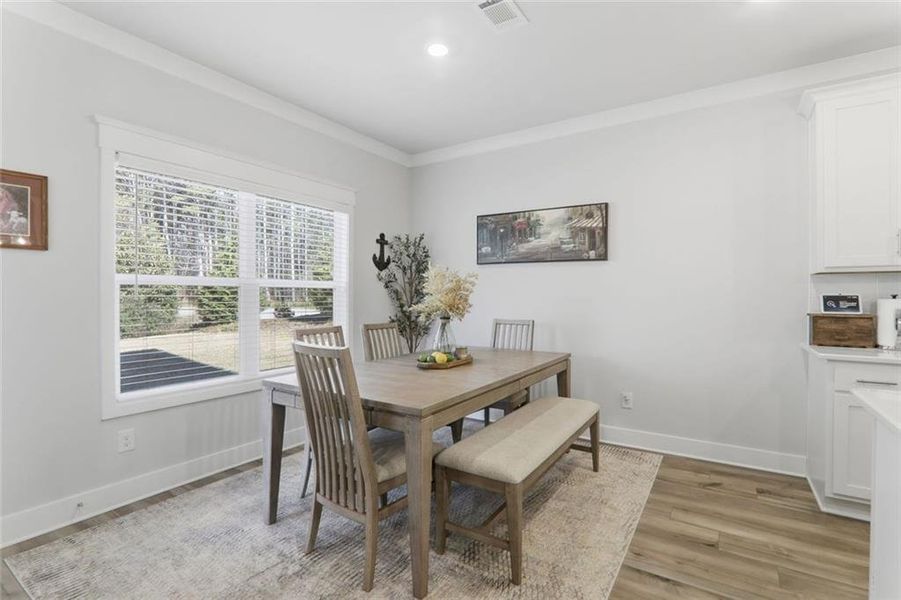 Furnished interior view inside a new home in Rosewood Lake Estates, Hoschton (Image 11). Furnished interior view inside a new home in Rosewood Lake Estates, Hoschton (Image 11).
