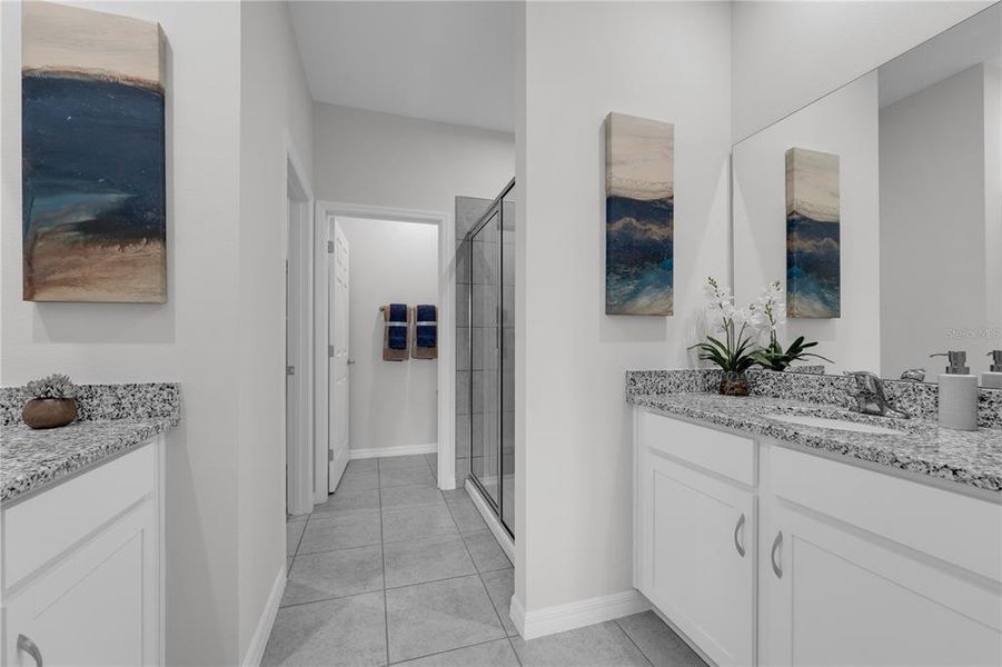 Furnished interior view inside a new home in Groves at Grand Island, Grand Island (Image 13).