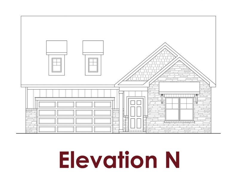 Representative rendering of the exterior for the Aspen UHP                                                                Primary Suite on Main by Chafin Communities (Image 5).