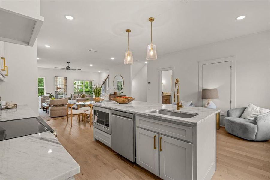 Furnished interior view inside a new home in , Fort Worth (Image 7).