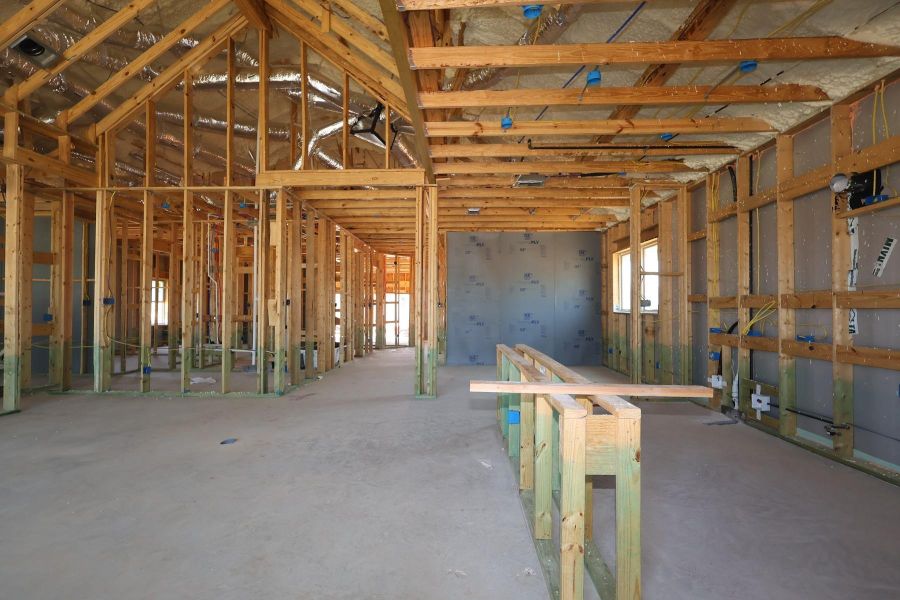 In-progress construction of a new home in Grand Central Park - Ascent Collection, Conroe, TX (Image 5).
