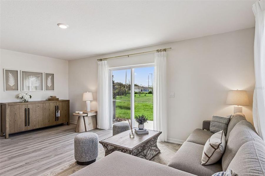 Furnished interior view inside a new home in Danbury at Ridgewood Lakes, Davenport (Image 11).