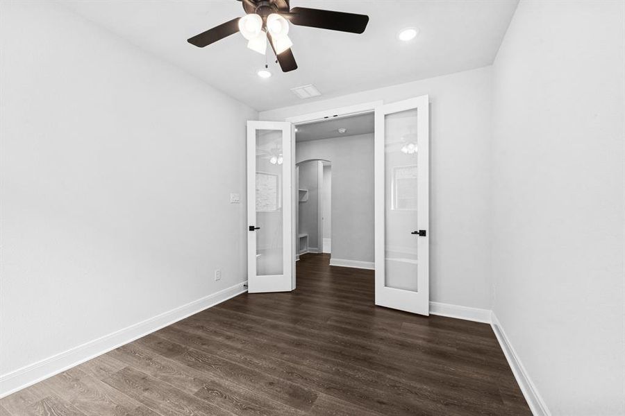 Spacious, unfurnished interior of a new home in South Pointe  Cottage Series, Mansfield (Image 27).