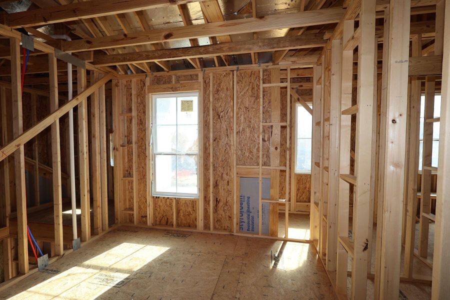 In-progress construction of a new home in Dunham Pointe, Cypress, TX (Image 36).