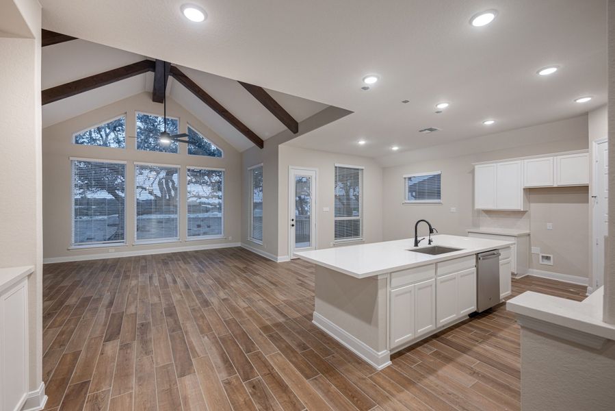 Representative furnished interior of a home built from the Mackenzie by Chesmar Homes in Sienna Lakes, San Antonio (Image 3).