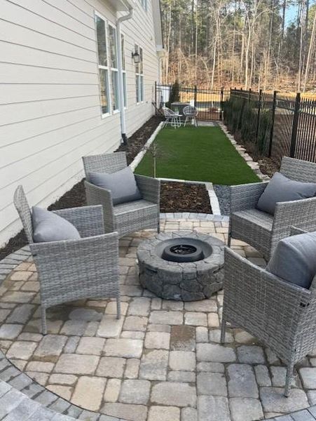 Exterior details and patio area of a home in , Hiram (Image 14).