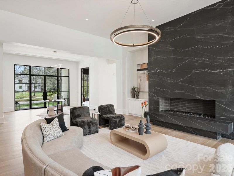 Furnished interior view inside a new home in , Charlotte (Image 10).