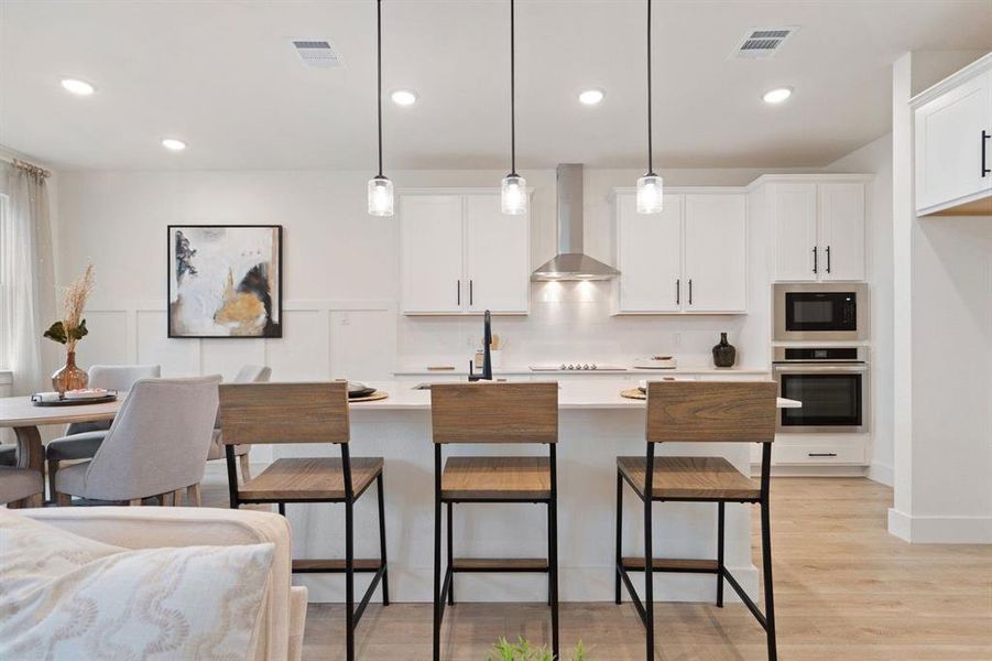 Furnished interior view inside a new home in Lake Park Villas, Wylie (Image 10).