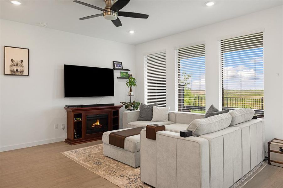 Furnished interior view inside a new home in Mobberly Farms, Pilot Point (Image 4).