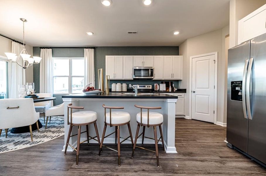 Representative furnished interior of a home built from the Alexander by McKee Homes in Sandy Springs, Aberdeen (Image 9).