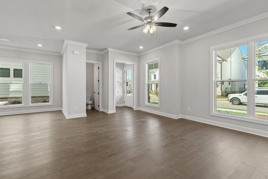 Representative unfurnished interior of a home built from the The Osbourne by The Providence Group in Waterhaven, Cumming (Image 29).