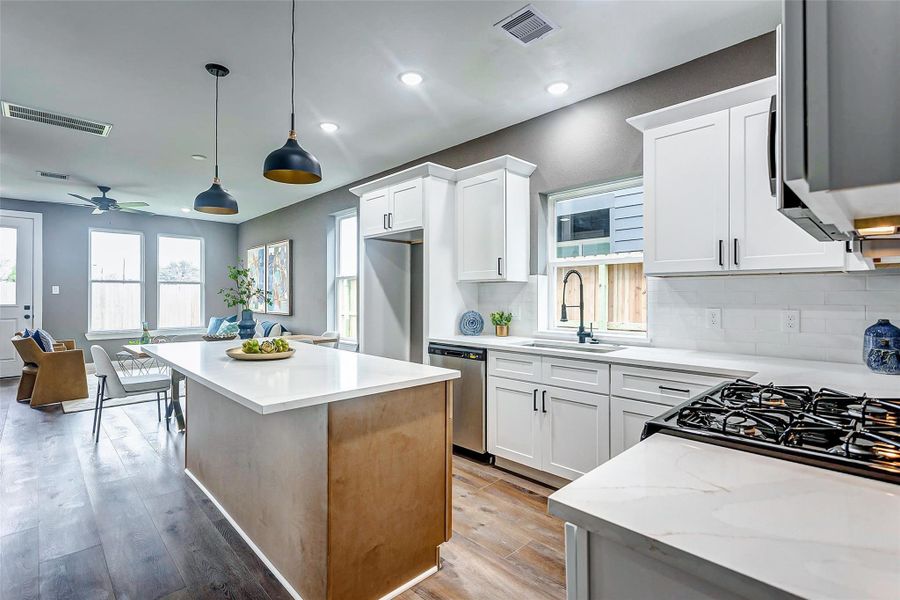 Furnished interior view inside a new home in , Houston (Image 9).