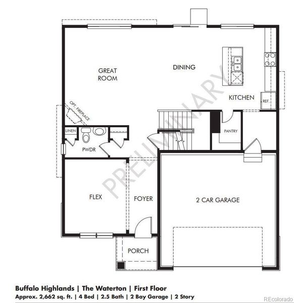 2D floor plan layout of this home in , Commerce City, CO (Image 3).