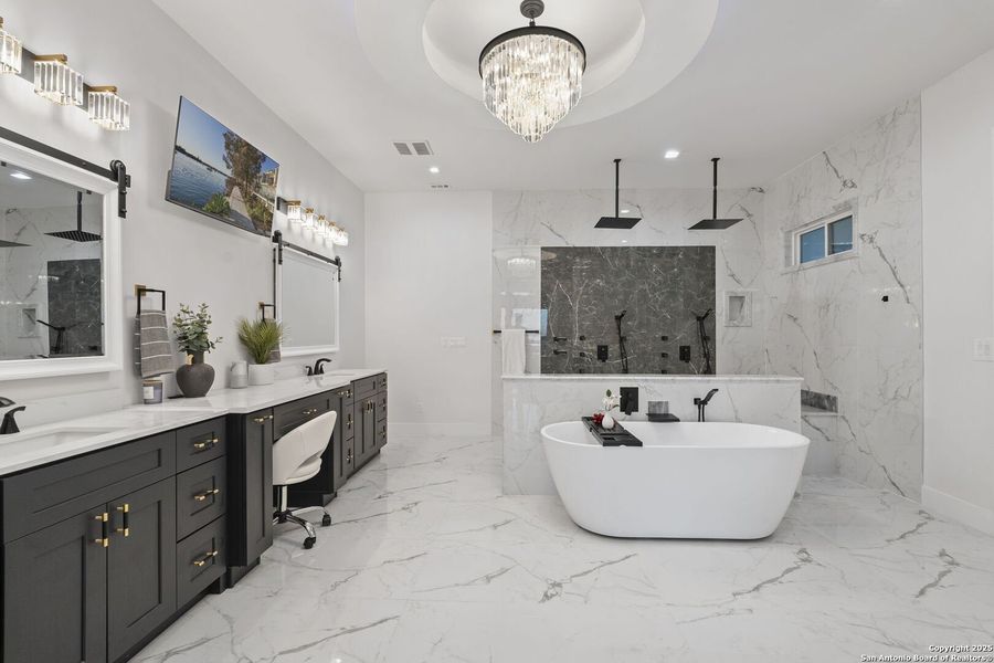 Furnished interior view inside a new home in , Spring Branch (Image 41).