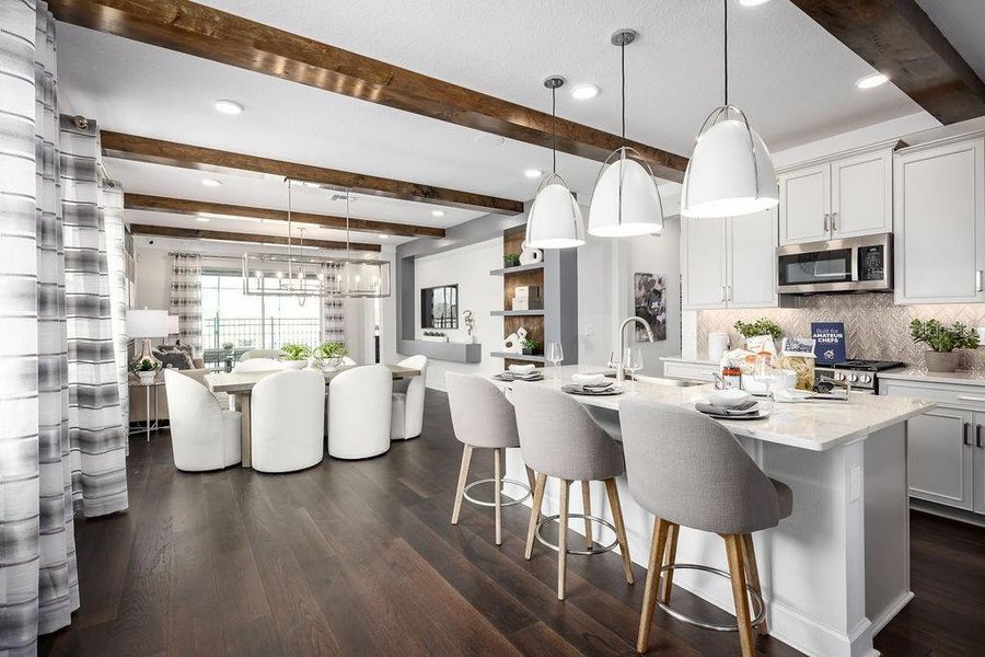 Furnished interior view inside a new home in Center Lake on the Park, St. Cloud (Image 23). Furnished interior view inside a new home in Center Lake on the Park, St. Cloud (Image 23).