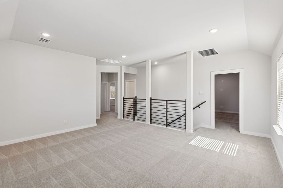 Game Room in the Masters home plan by Trophy Signature Homes – REPRESENTATIVE PHOTO