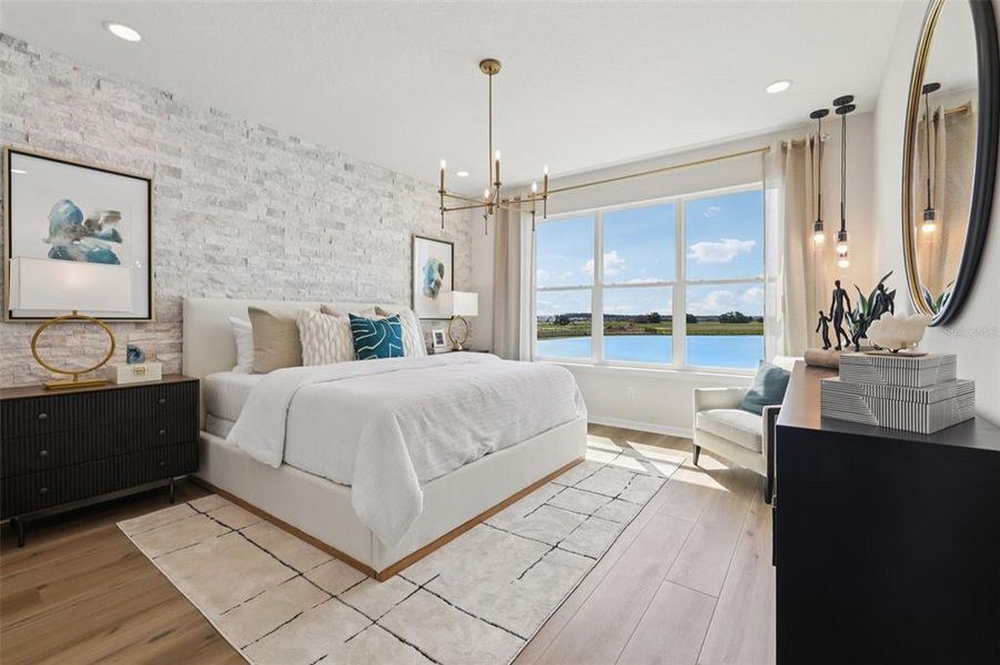 Furnished interior view inside a new home in Isla Mirada, San Antonio (Image 45).