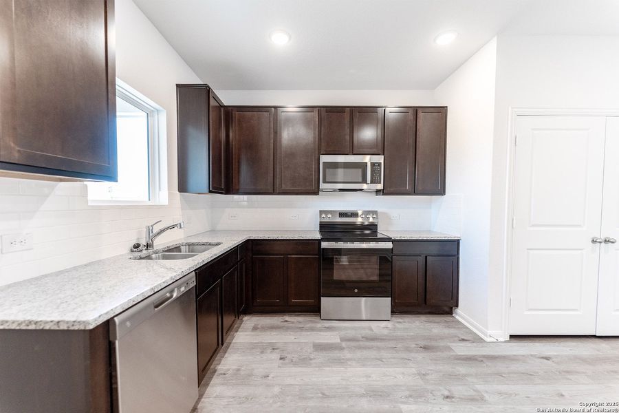 Furnished interior view inside a new home in Katzer Ranch, Converse (Image 2).