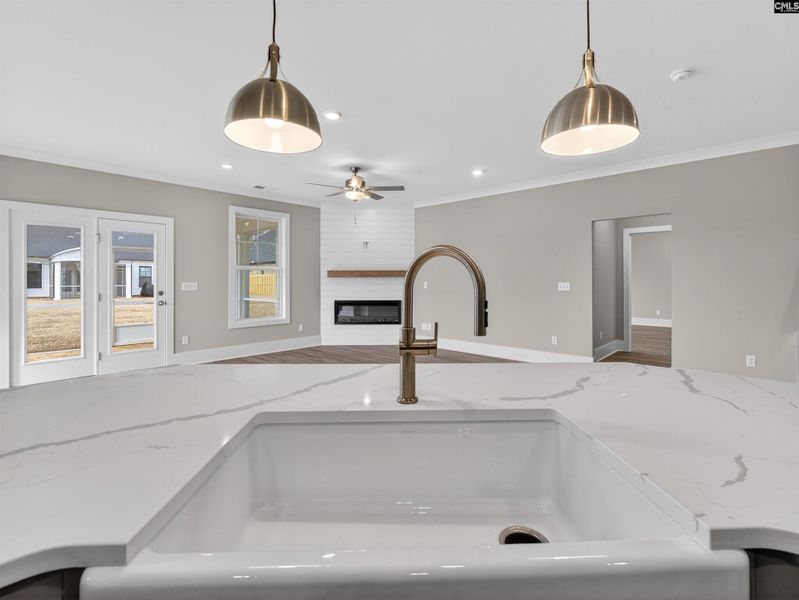 Close-up of interior finishes inside a home in Collins Cove, Chapin (Image 20).