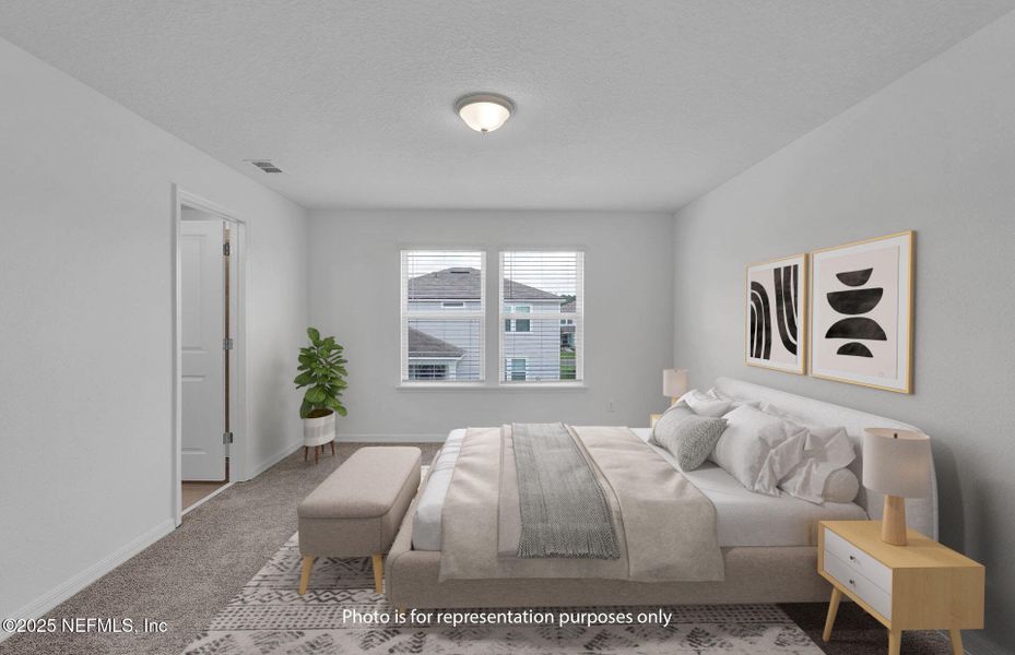 Furnished interior view inside a new home in Wells Landing, Jacksonville (Image 9). Furnished interior view inside a new home in Wells Landing, Jacksonville (Image 9).