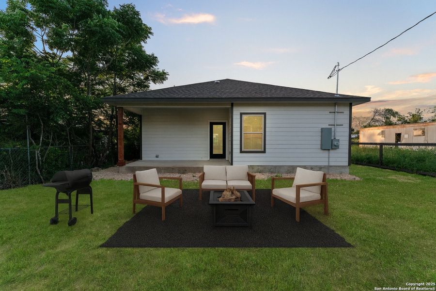 Exterior details and patio area of a home in , Poteet (Image 2). Exterior details and patio area of a home in , Poteet (Image 2).
