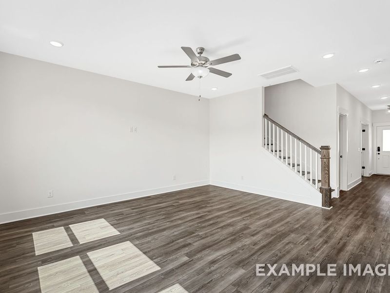 Representative unfurnished interior of a home built from the The Logan A by Davidson Homes LLC in Woods Crossing, Gallatin (Image 21). Representative unfurnished interior of a home built from the The Logan A by Davidson Homes LLC in Woods Crossing, Gallatin (Image 21).