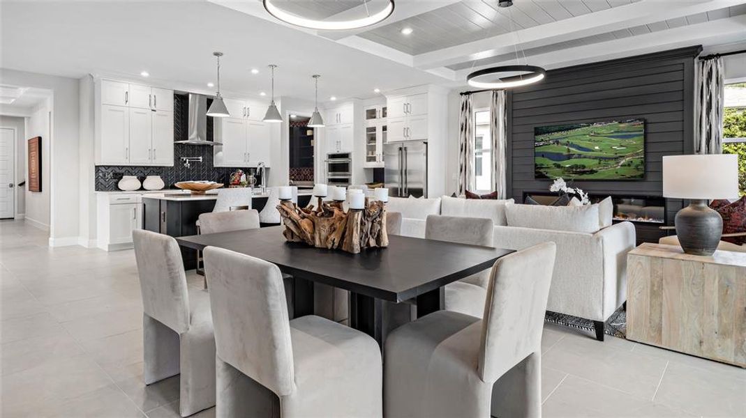 Furnished interior view inside a new home in Cresswind at Lake Harris, Tavares (Image 14).