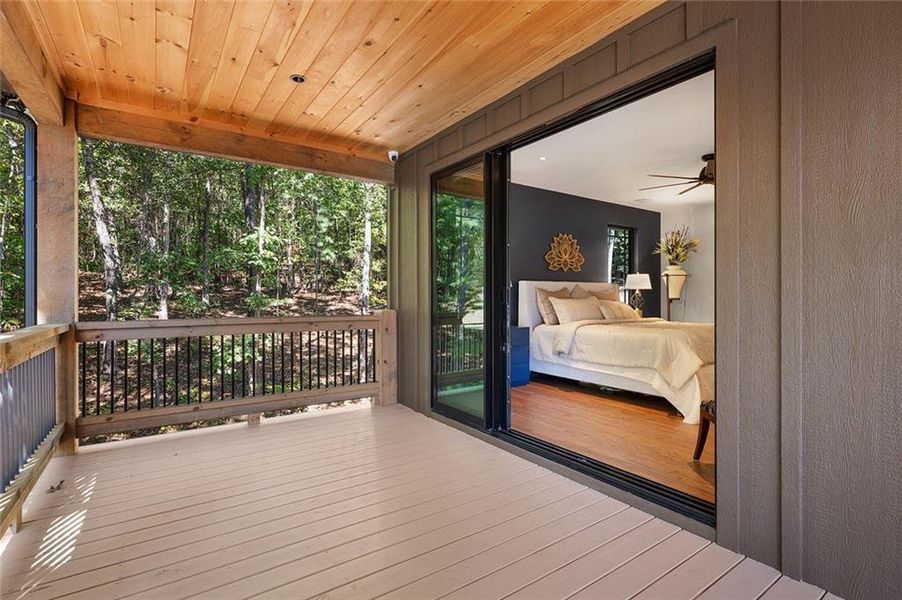 Exterior details and patio area of a home in , Talking Rock (Image 4).