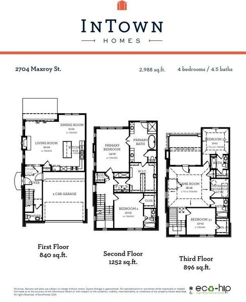 2D floor plan layout of this home in Cottage Grove Lake Phase 2, Houston, TX (Image 5).