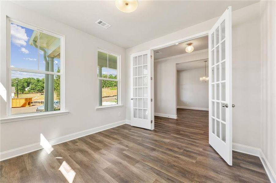 Spacious, unfurnished interior of a new home in Melody Lakeside Estates, Buford (Image 15). Spacious, unfurnished interior of a new home in Melody Lakeside Estates, Buford (Image 15).