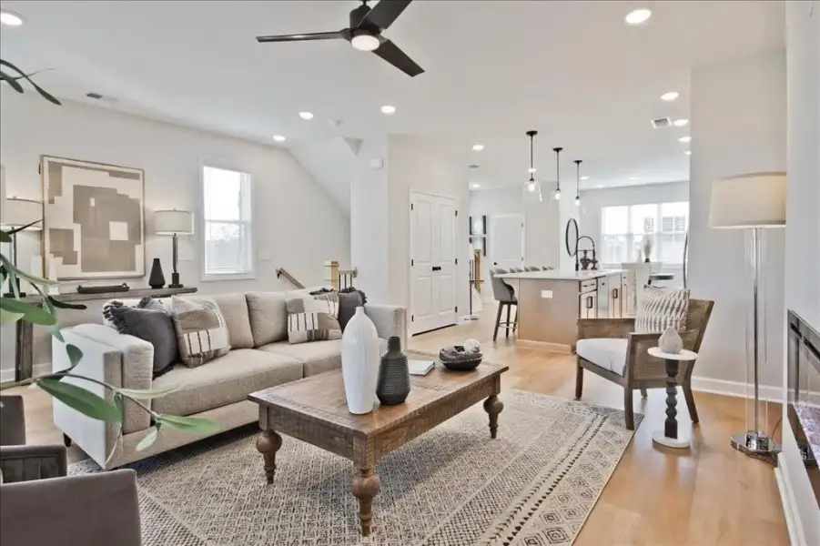 Furnished interior view inside a new home in Townes at South Main, Kennesaw (Image 16).