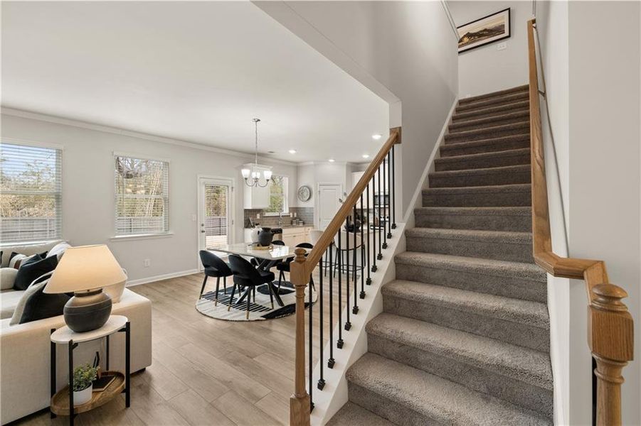 Furnished interior view inside a new home in Alcovy Village, Lawrenceville (Image 11).