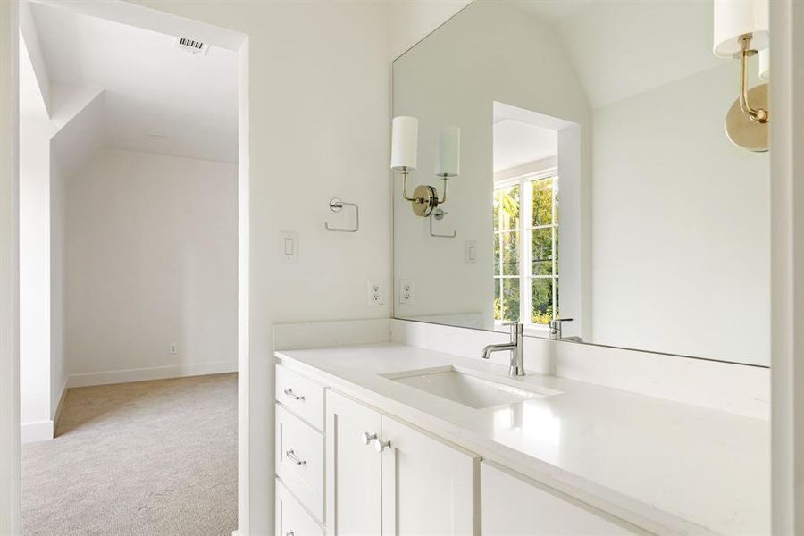 Furnished interior view inside a new home in , Dallas (Image 8).