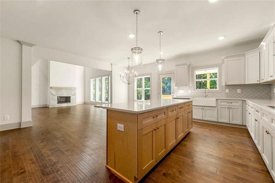 Furnished interior view inside a new home in Steeplechase, Hoschton (Image 14).