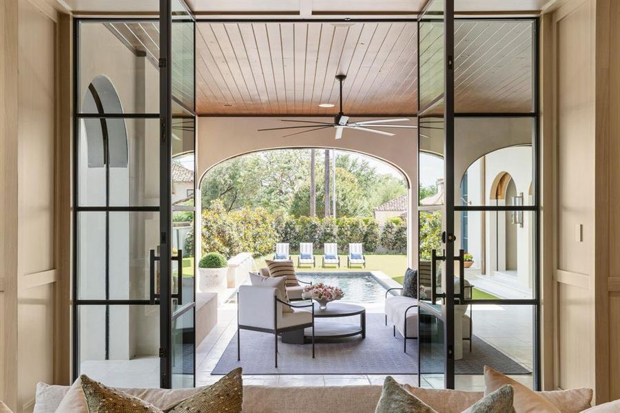 Exterior details and patio area of a home in Highland Park, Highland Park (Image 23).