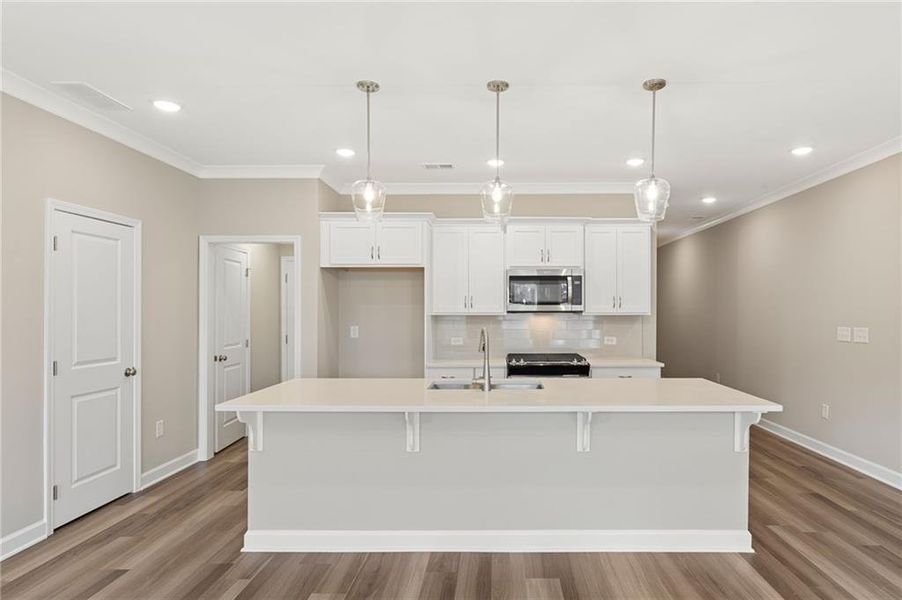 Furnished interior view inside a new home in River Walk Place, Lawrenceville (Image 5).
