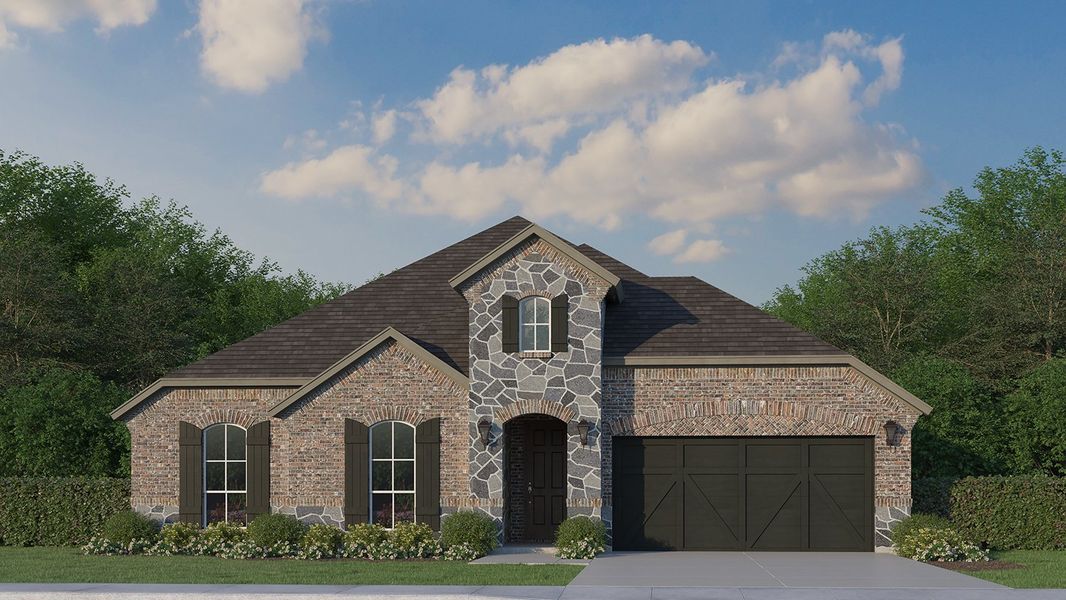 Plan 1682 Elevation A with Stone Plan 1682 Elevation A with Stone