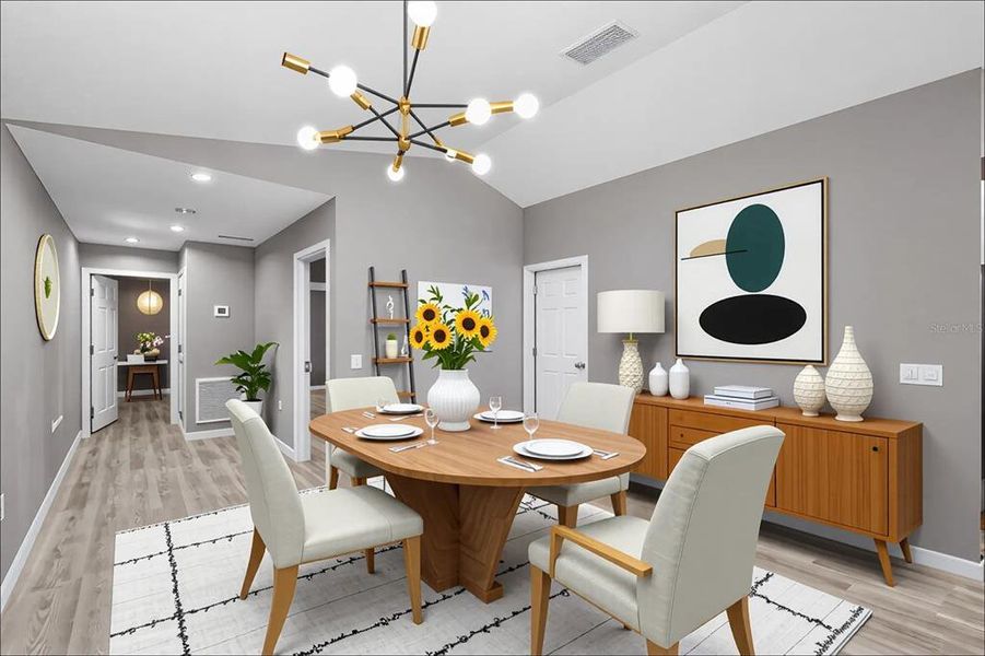 Furnished interior view inside a new home in , Sarasota (Image 7).