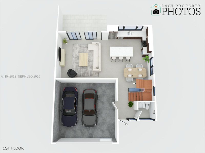2D floor plan layout of this home in , Dania Beach, FL (Image 39).