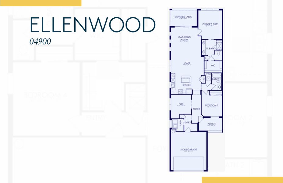 2D floor plan layout of this home in Legacy Groves, Nokomis, FL (Image 4).