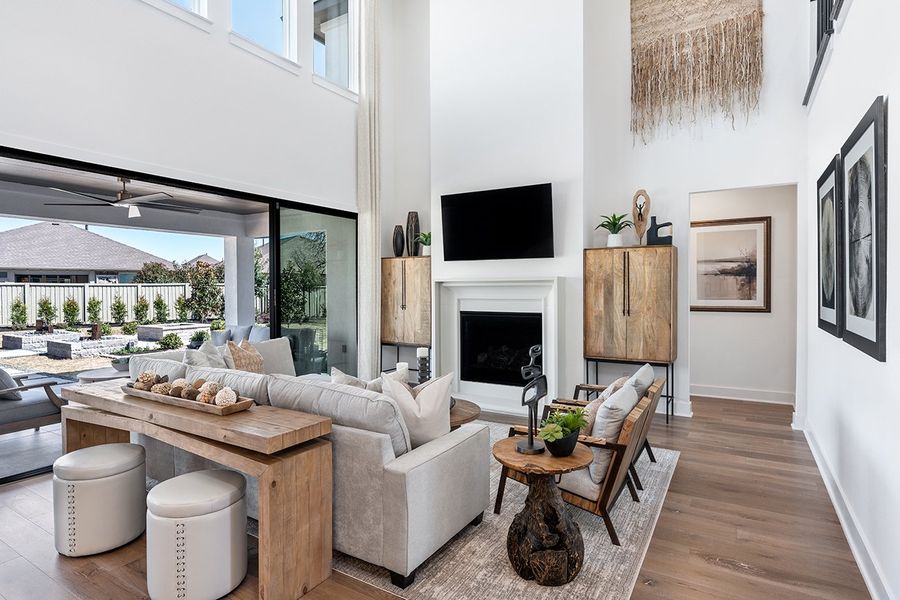 Representative furnished interior of a home built from the Ametrine by Taylor Morrison in Parkside on the River 60s, Georgetown (Image 9).