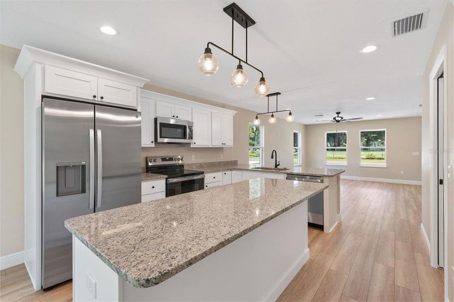 Furnished interior view inside a new home in , Bushnell (Image 7).