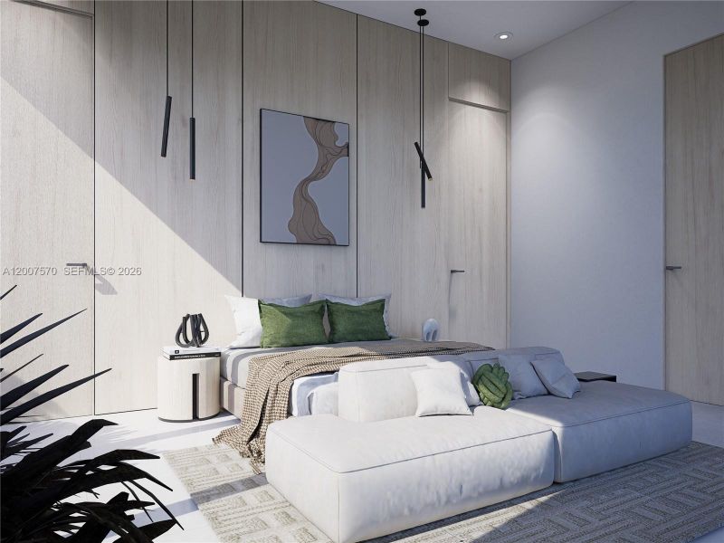 Furnished interior view inside a new home in , Miami Springs (Image 6).