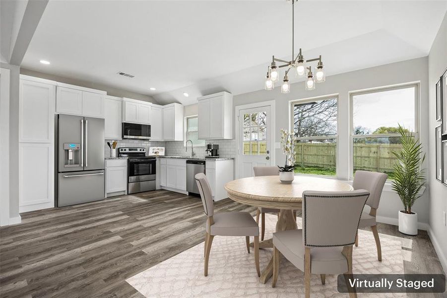 Furnished interior view inside a new home in , Itasca (Image 10).