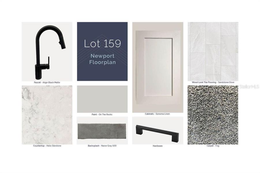 Sample of building materials used in homes in Lake Star at Ovation, Winter Garden (Image 4).