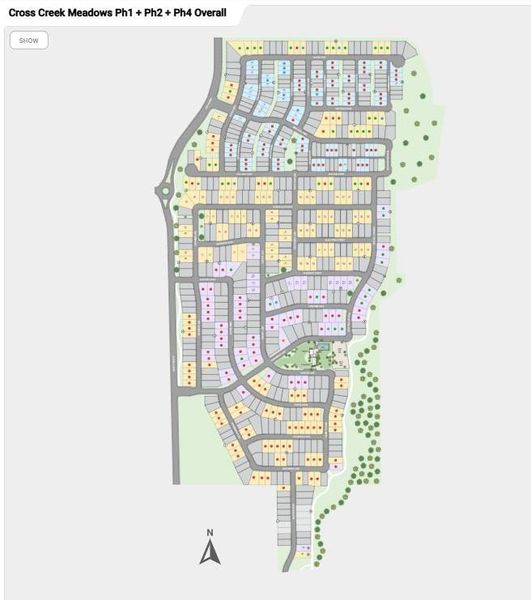 Cross Creek Meadows Site Map