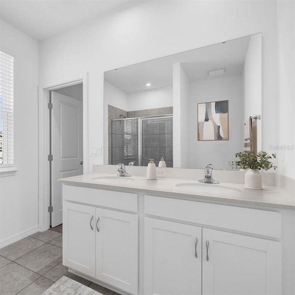 Furnished interior view inside a new home in Spring Walk at the Junction, Debary (Image 7).